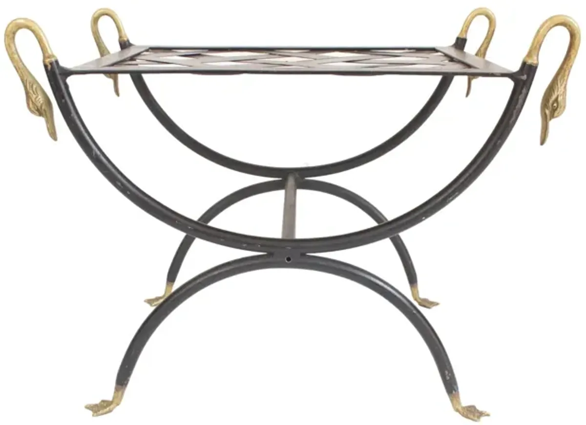 Hollywood Regency Swan Bench - G3Q Designs - Gold