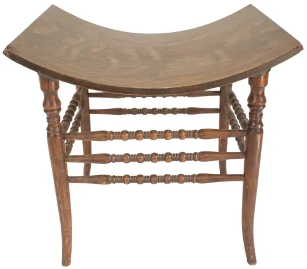 Early 20th C. Bentwood Stool - G3Q Designs - Brown