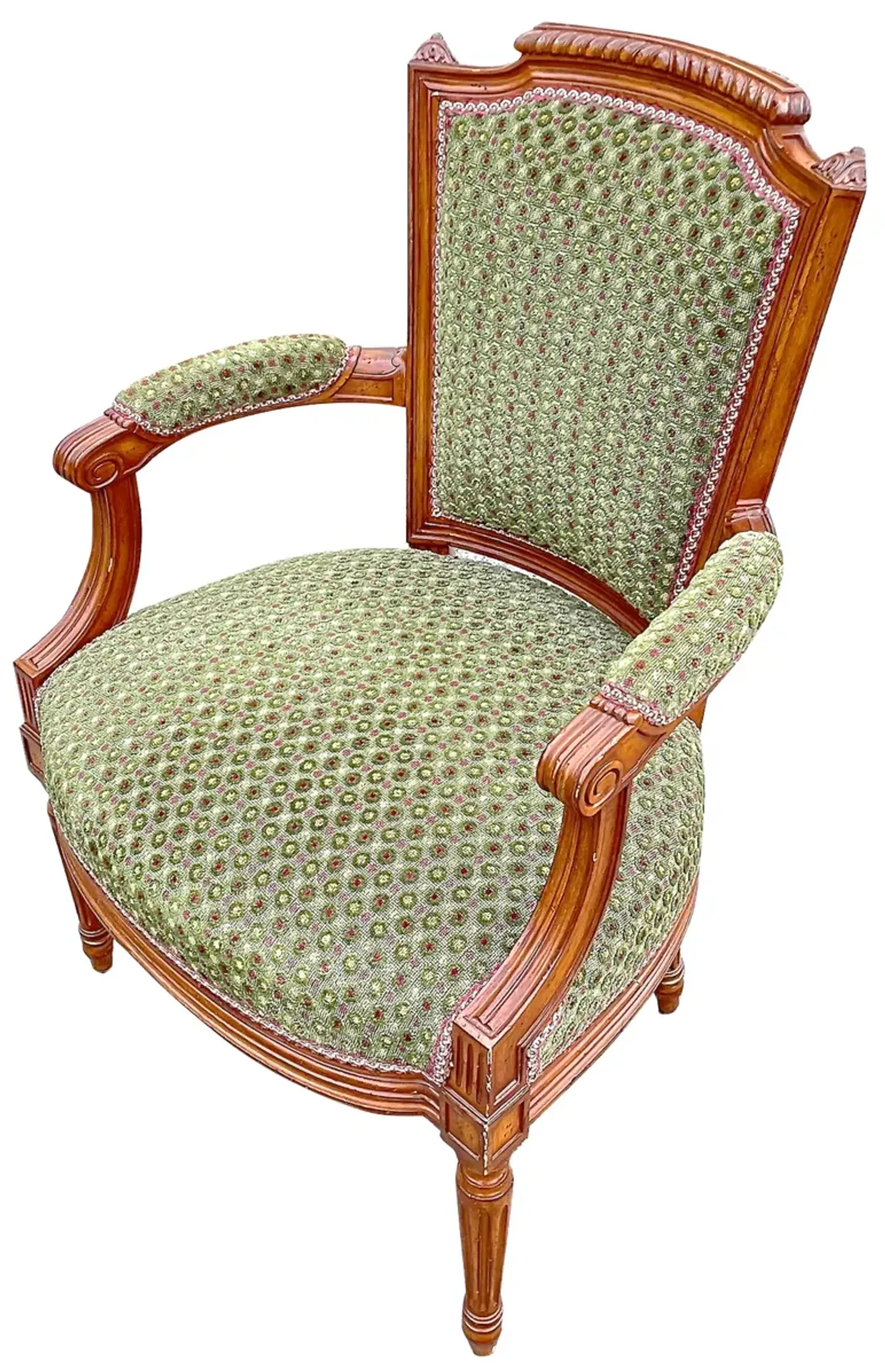 Brunschwig et Fils Epingle Fauteuil - Vermilion Designs - Brown