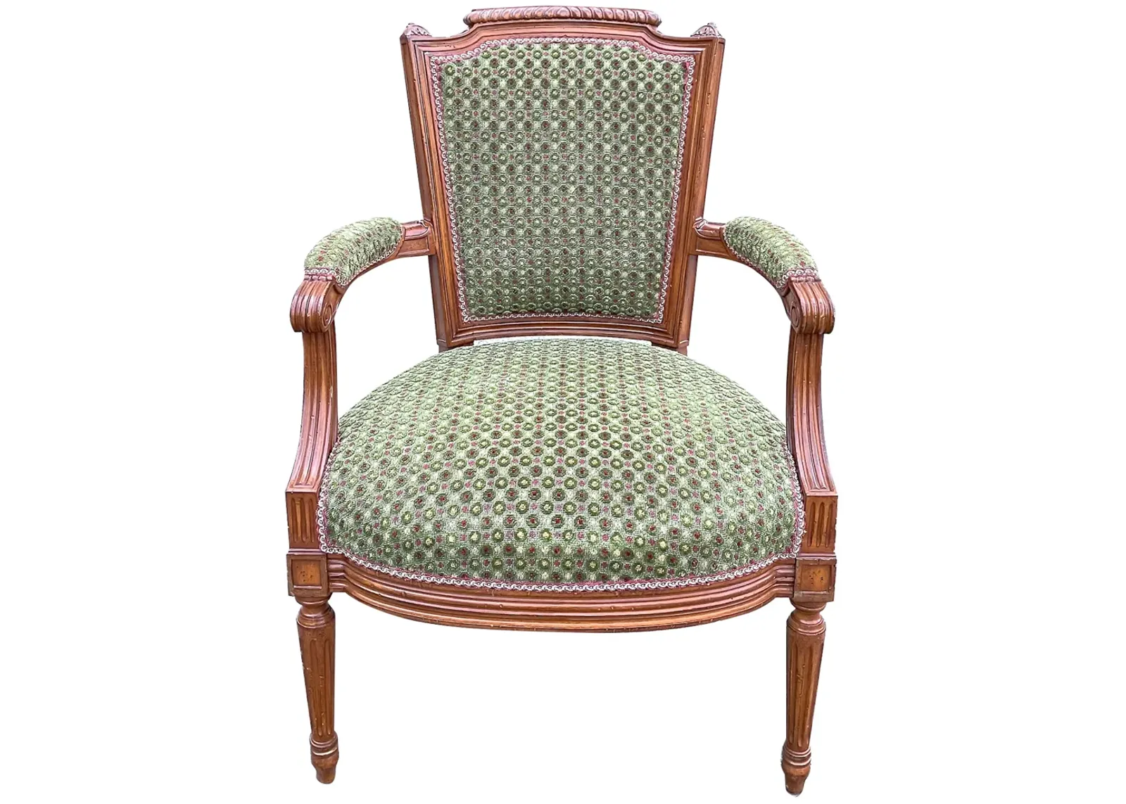 Brunschwig et Fils Epingle Fauteuil - Vermilion Designs - Brown