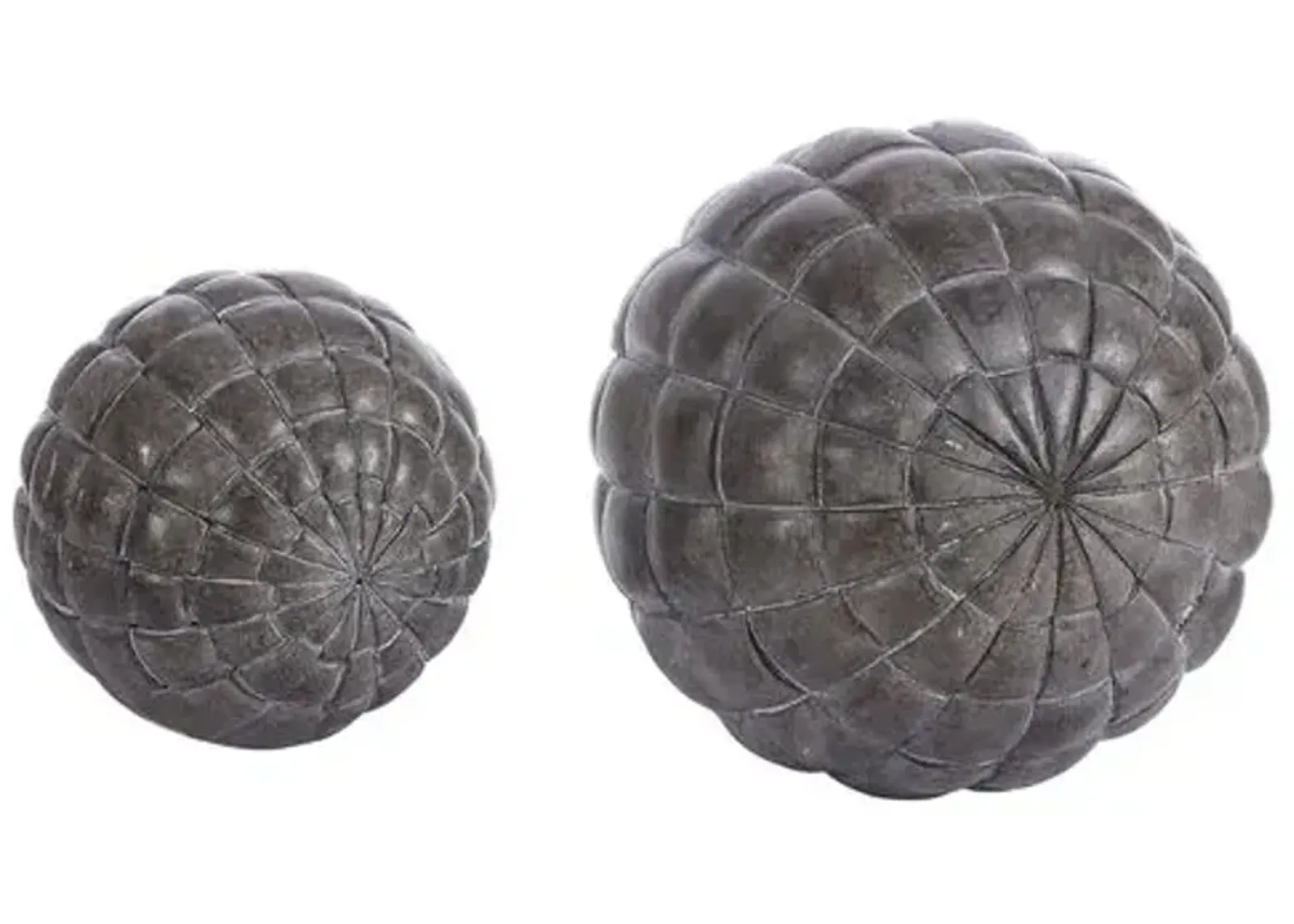 Set of 2 Emily Decorative Ball - Black