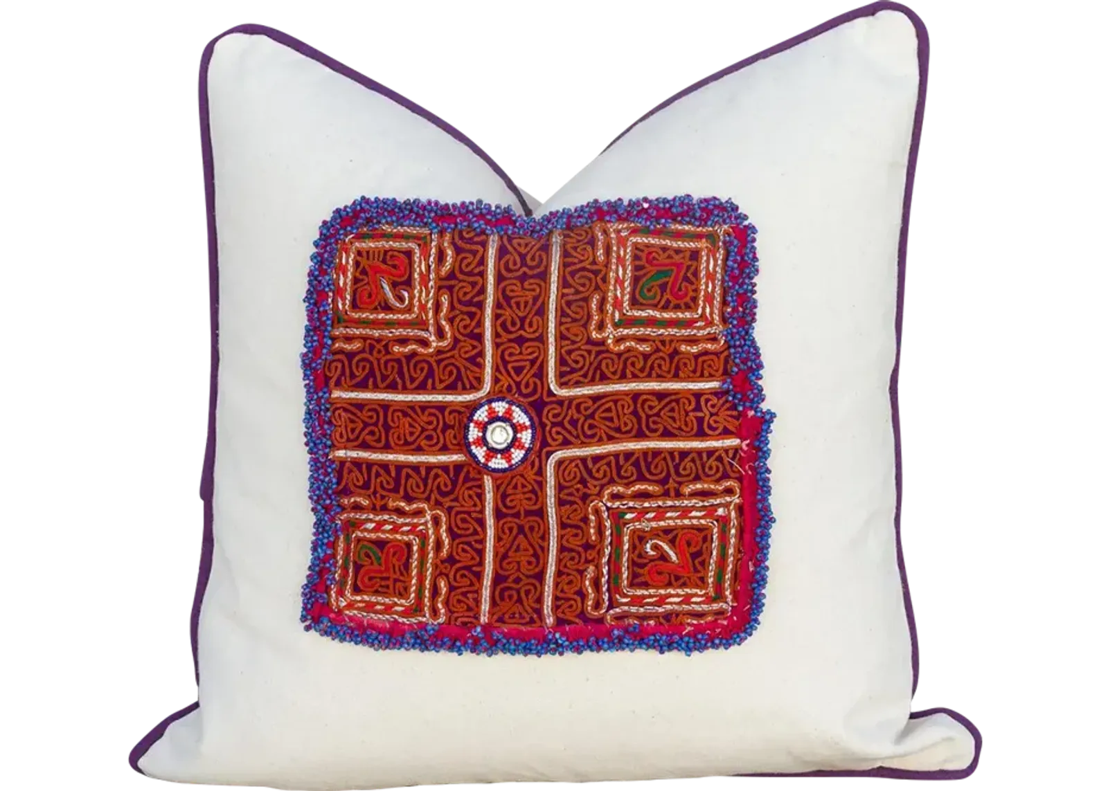 Vivek Vintage Boho Throw Pillow - de-cor