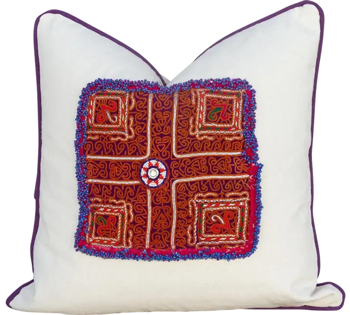 Vivek Vintage Boho Throw Pillow - de-cor