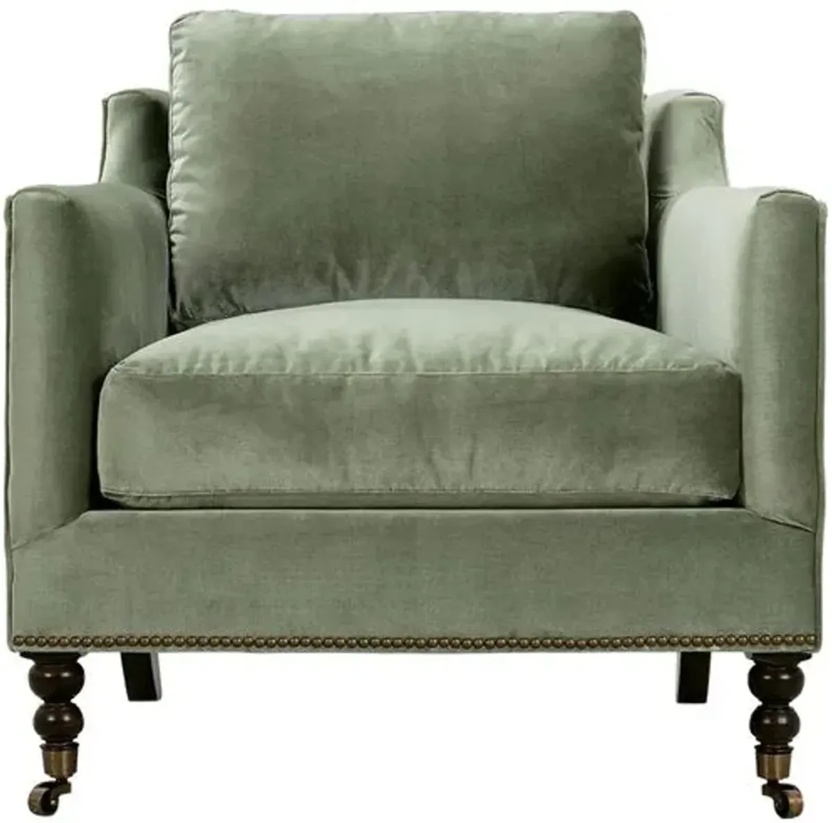 Margot Velvet Chair - Green