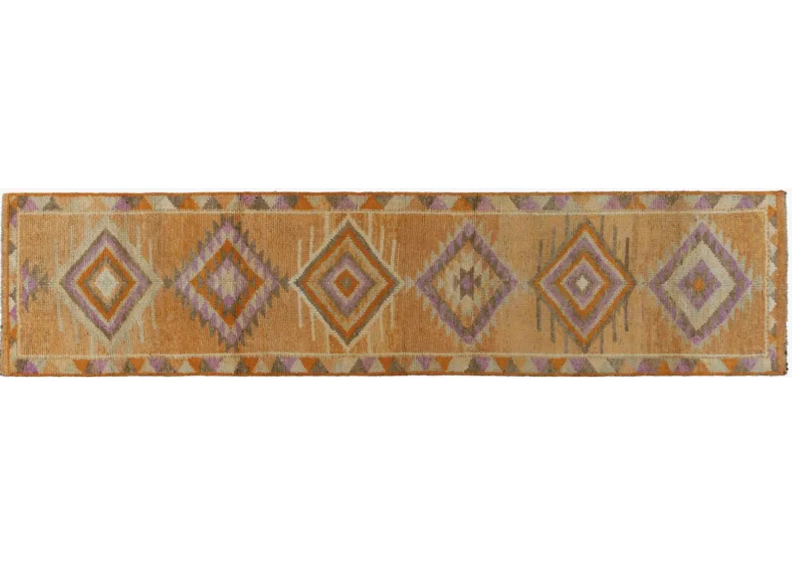 Turkish Oushak Runner 2'8"x11'7" - Orange