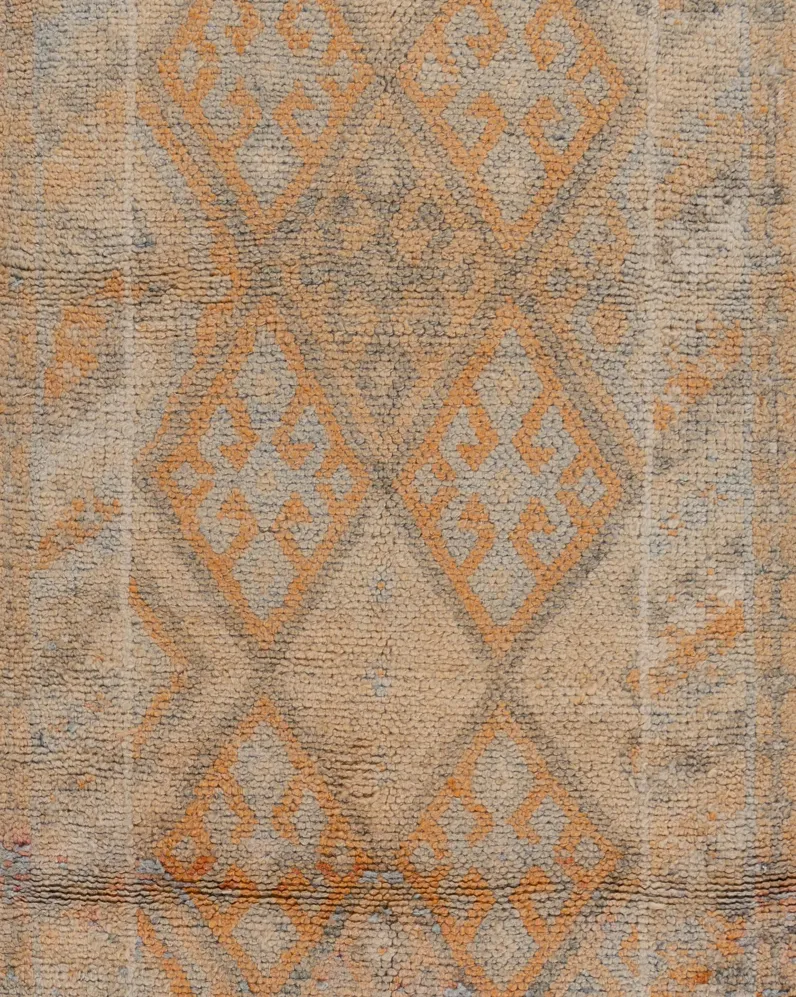 Turkish Oushak Runner 2'9"x14' - Orange