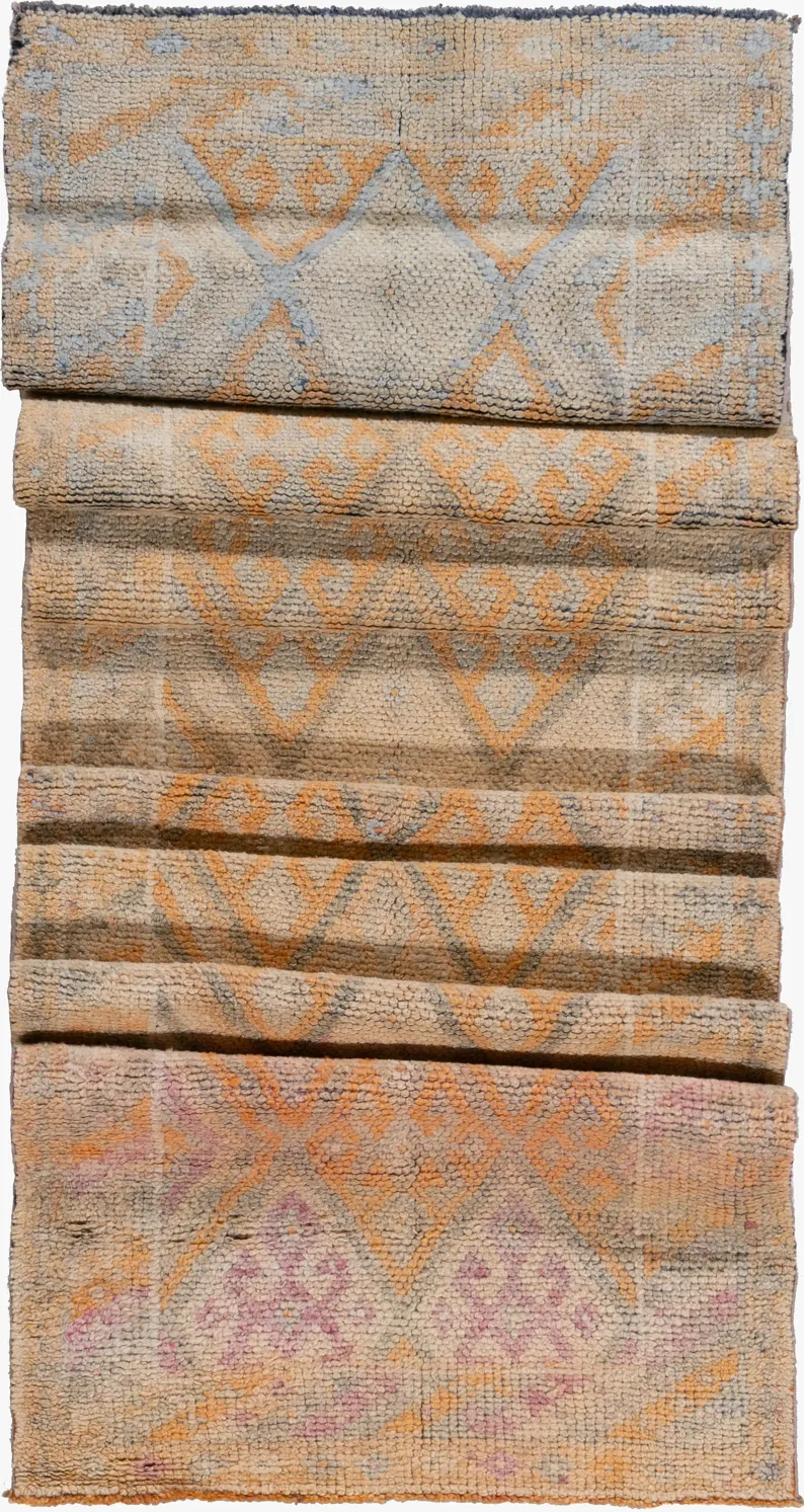 Turkish Oushak Runner 2'9"x14' - Orange