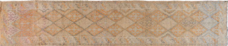 Turkish Oushak Runner 2'9"x14' - Orange