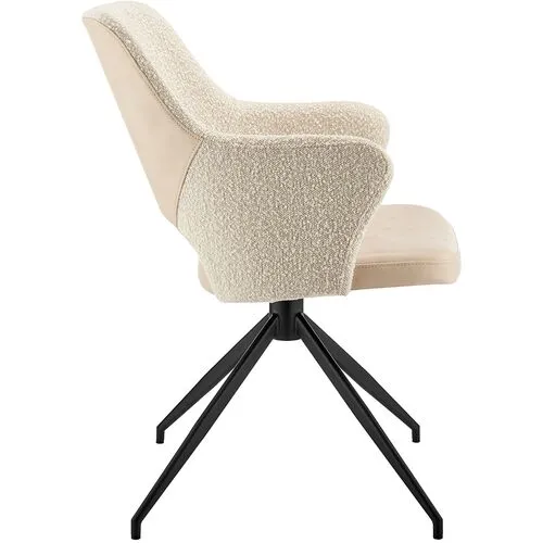 Kelsey Swivel Armchair - Ivory