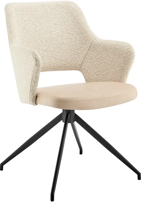 Kelsey Swivel Armchair, Ivory