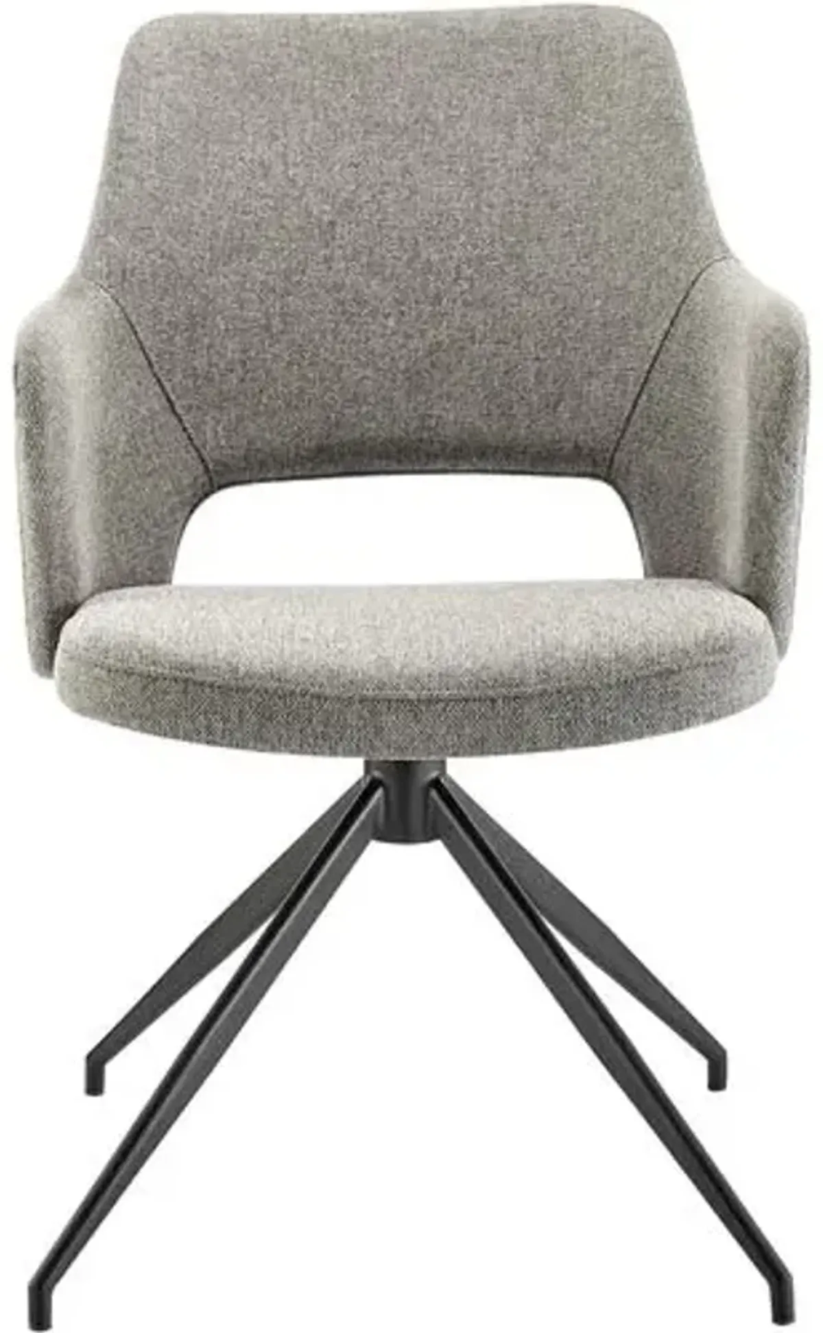 Kelsey Swivel Armchair - Light Gray