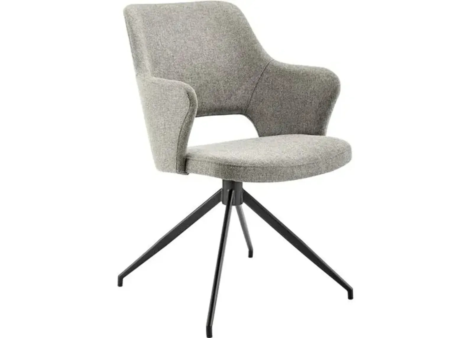 Kelsey Swivel Armchair - Light Gray