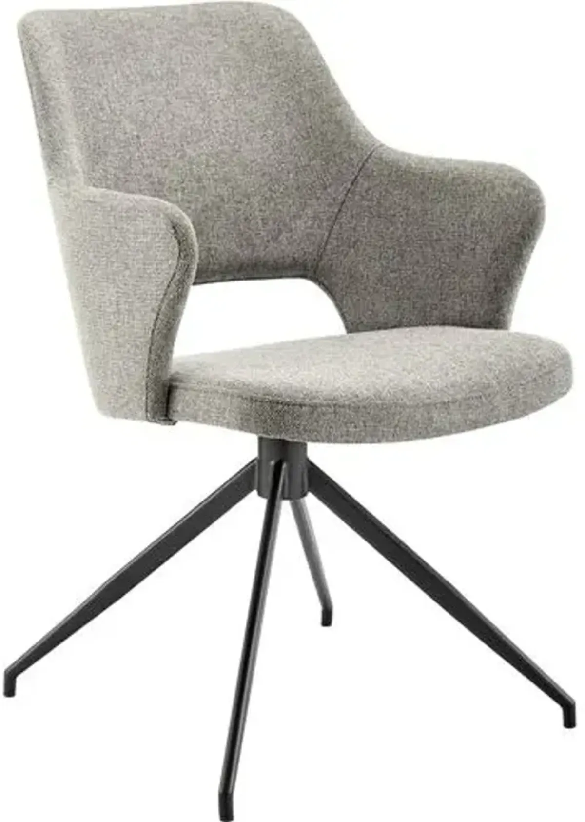 Kelsey Swivel Armchair - Light Gray