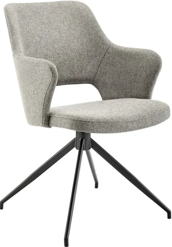 Kelsey Swivel Armchair, Light Gray