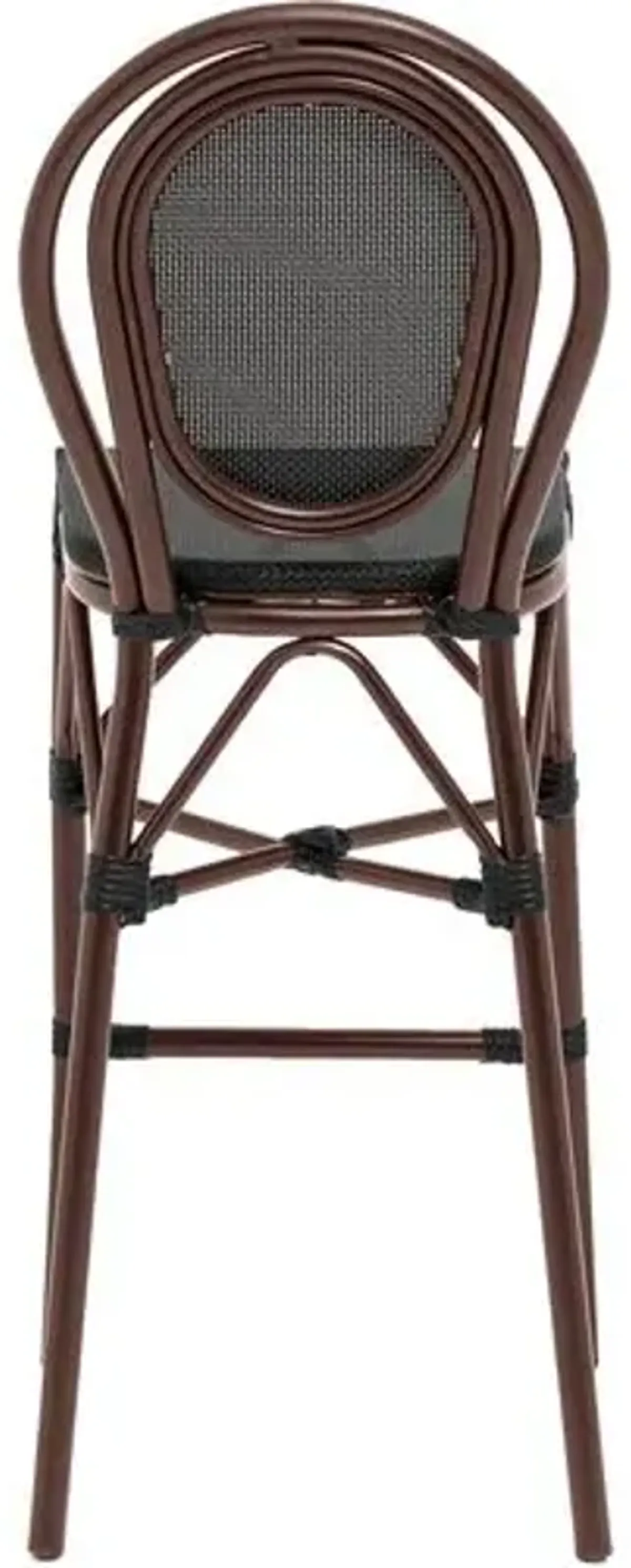 Charlie Outdoor Barstool - Black/Brown