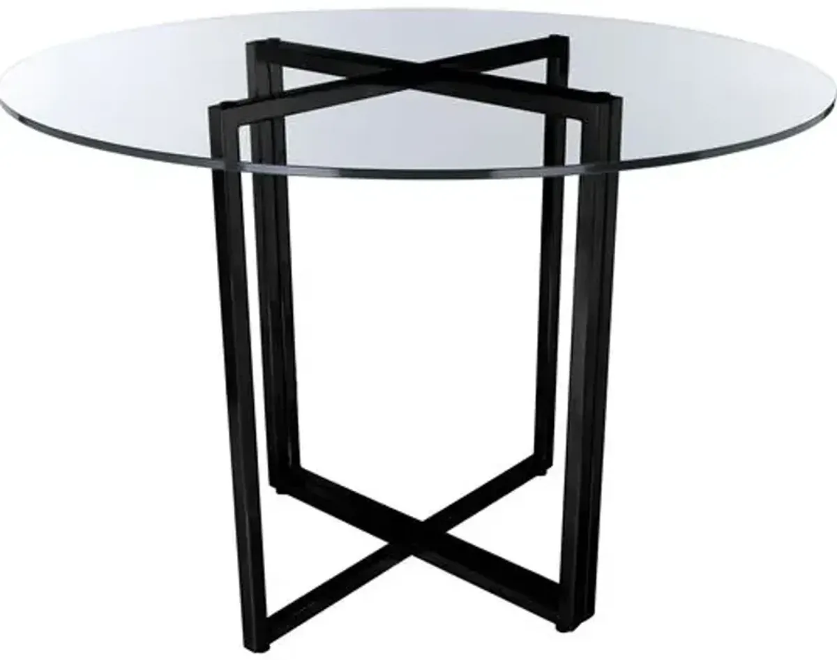 Mila Round Dining Table - Black