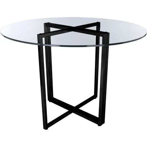Mila Round Dining Table - Black