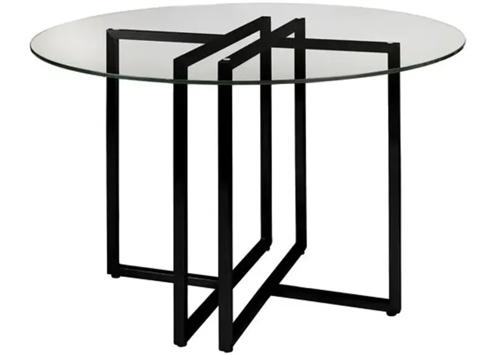 Mila Round Dining Table - Black