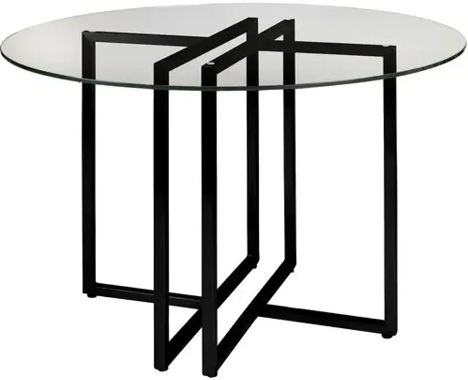 Mila Round Dining Table - Black