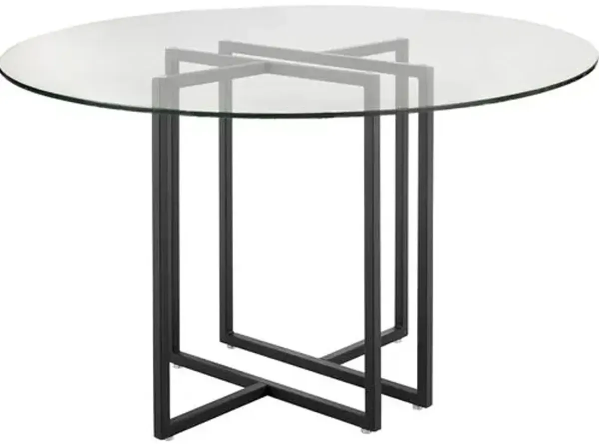 Mila Round Dining Table - Black