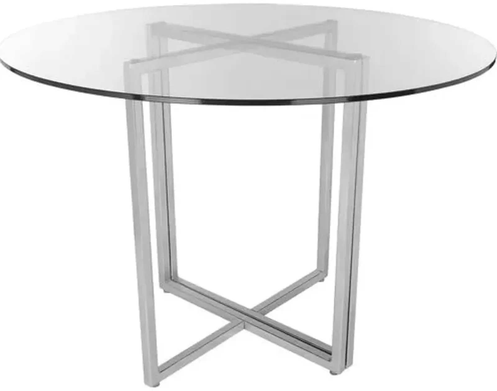 Mila Round Dining Table - Chrome