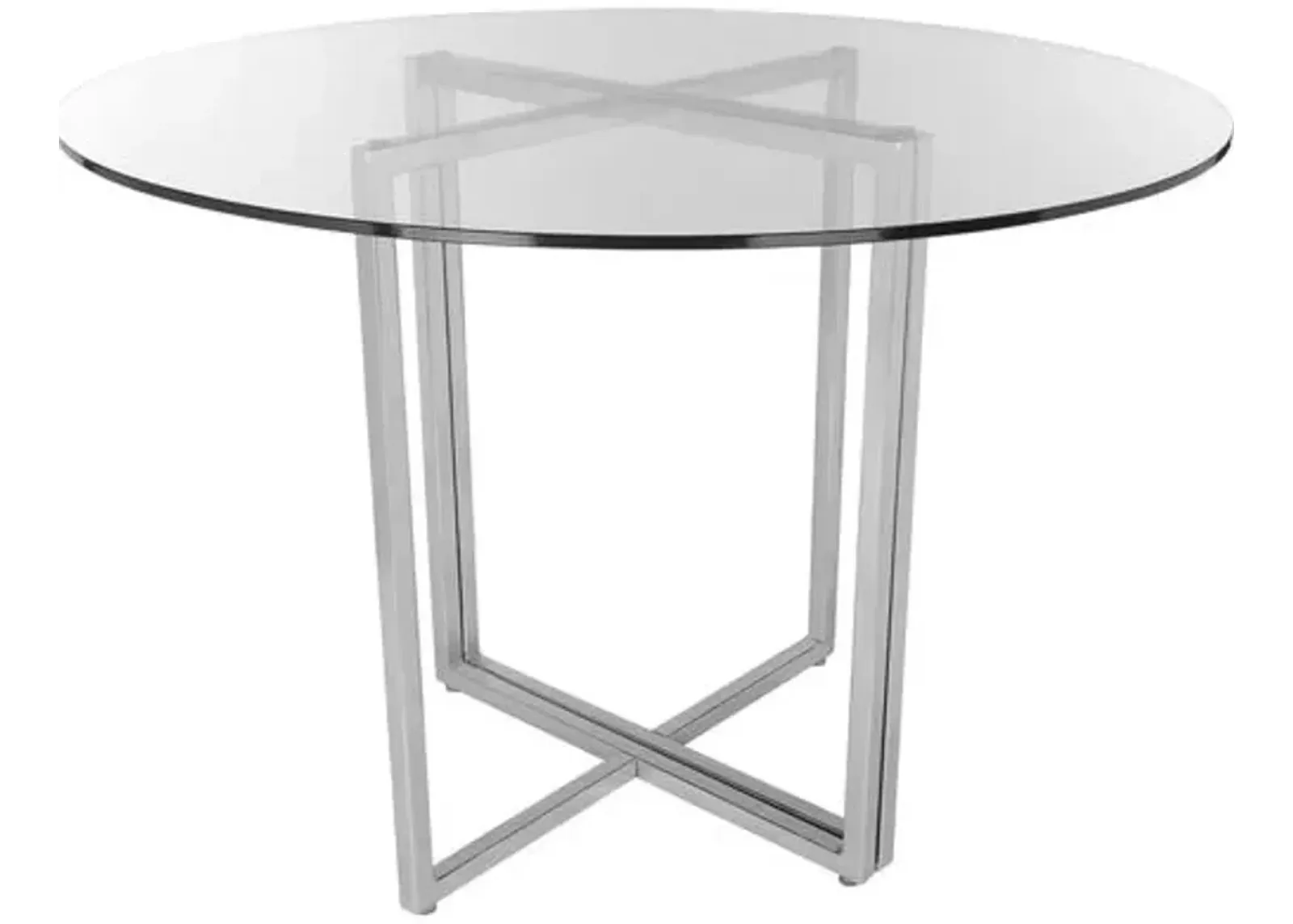 Mila Round Dining Table - Chrome