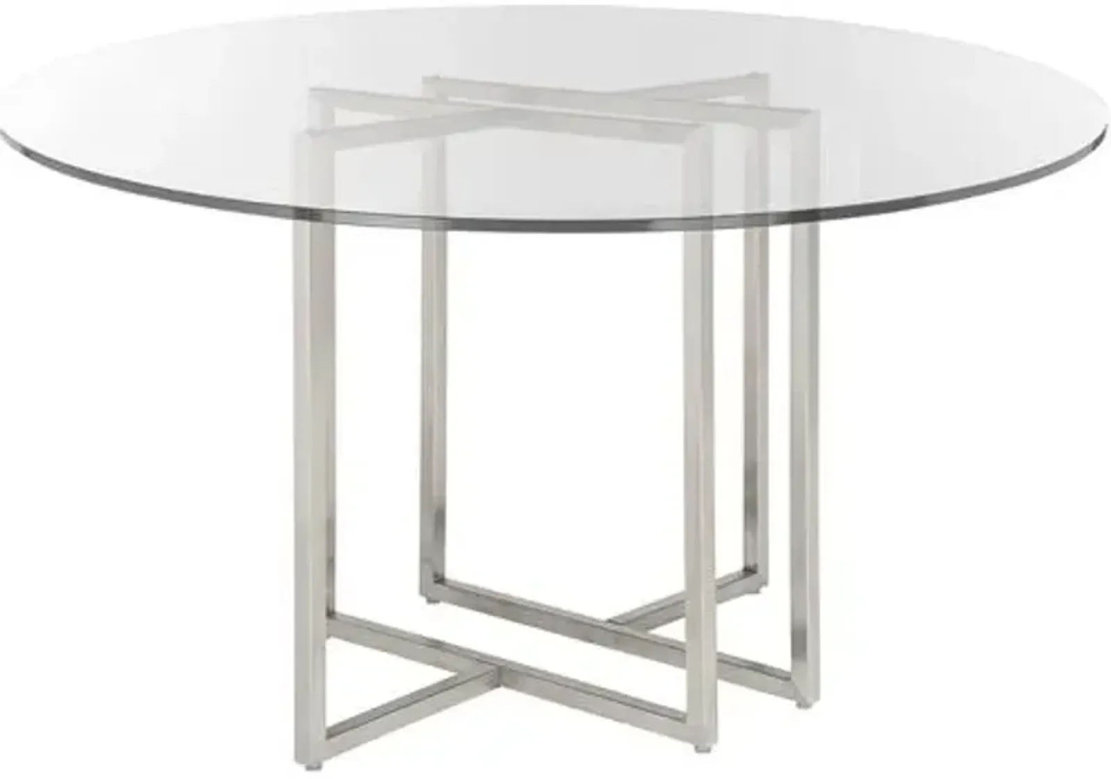 Mila Round Dining Table - Chrome