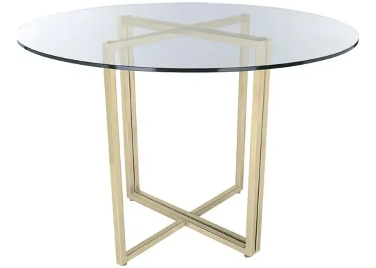 Mila Round Dining Table - Gold