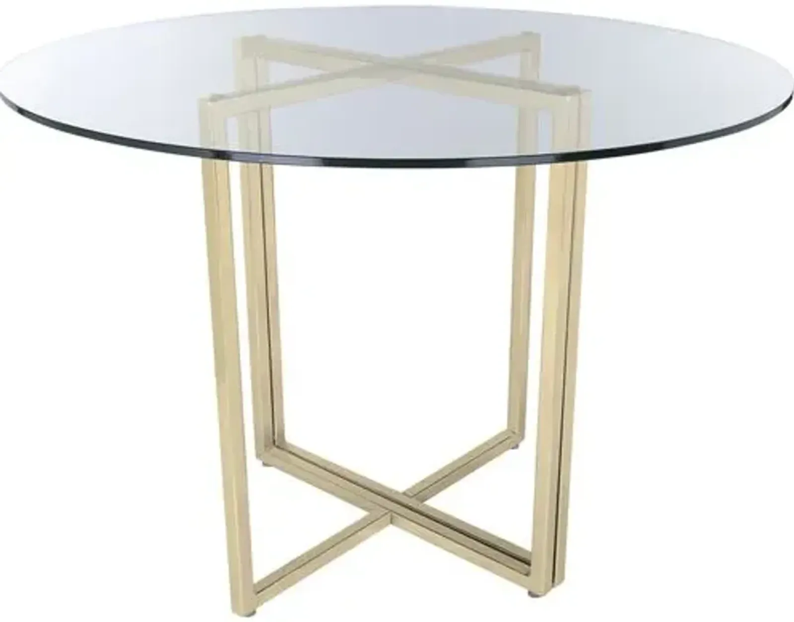 Mila Round Dining Table - Gold