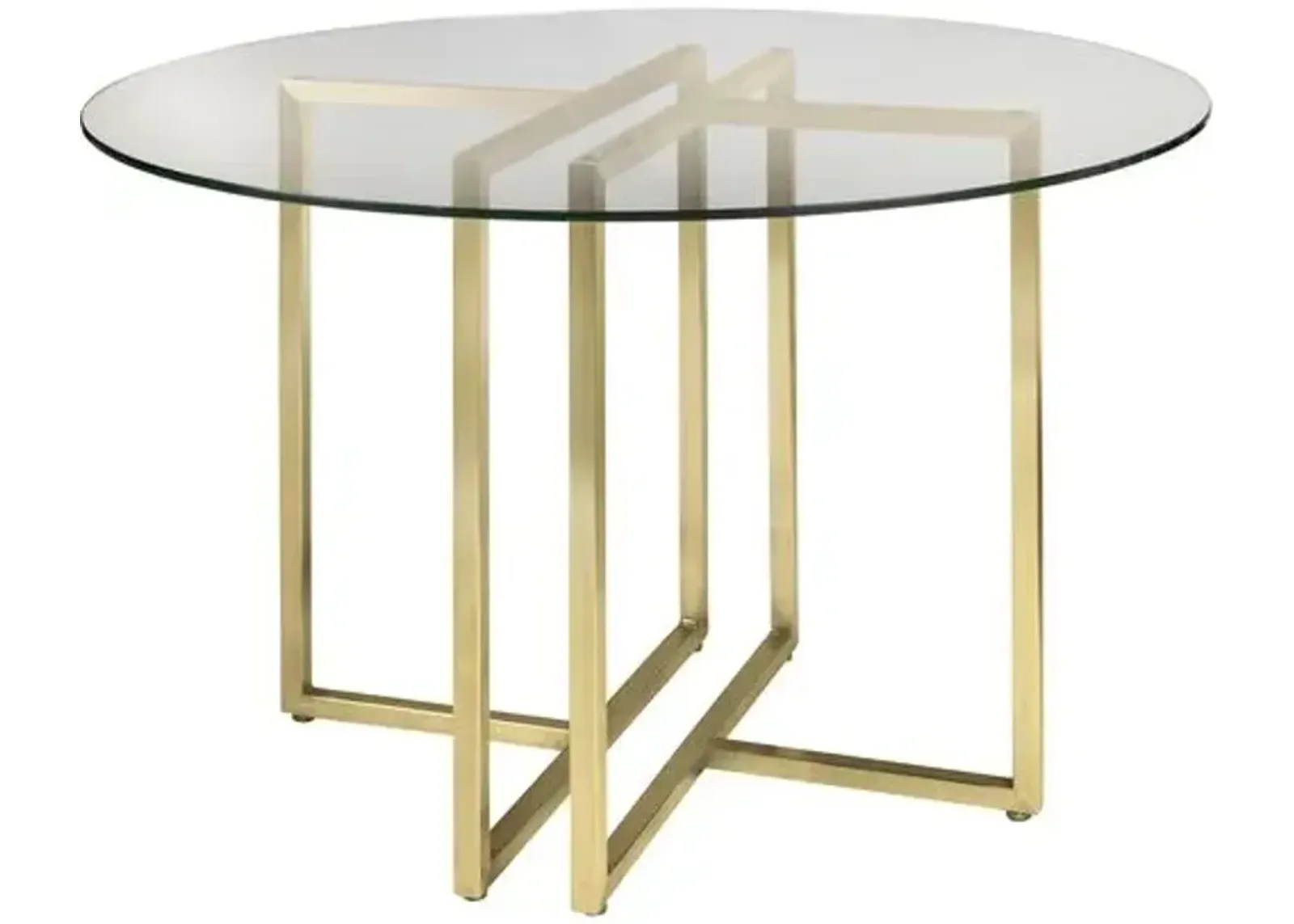 Mila Round Dining Table - Gold