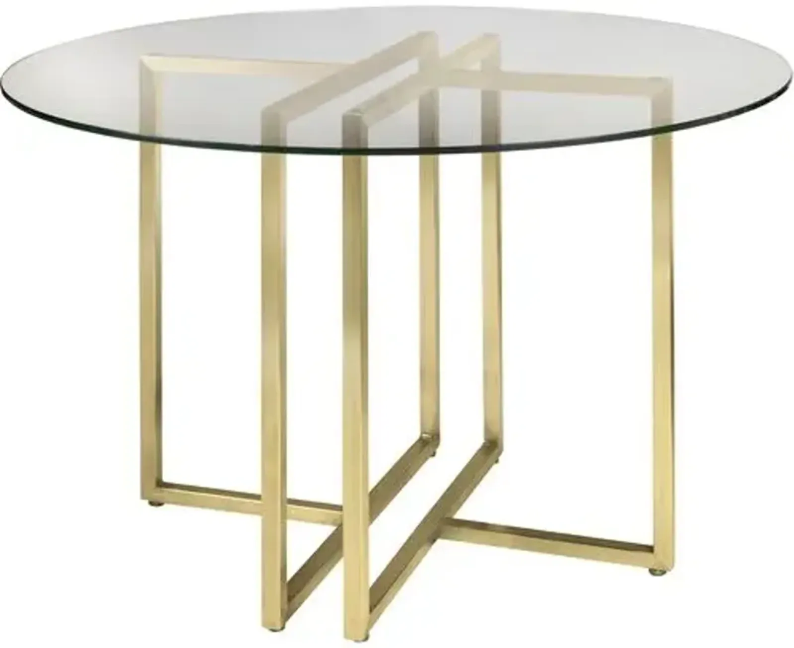 Mila Round Dining Table - Gold