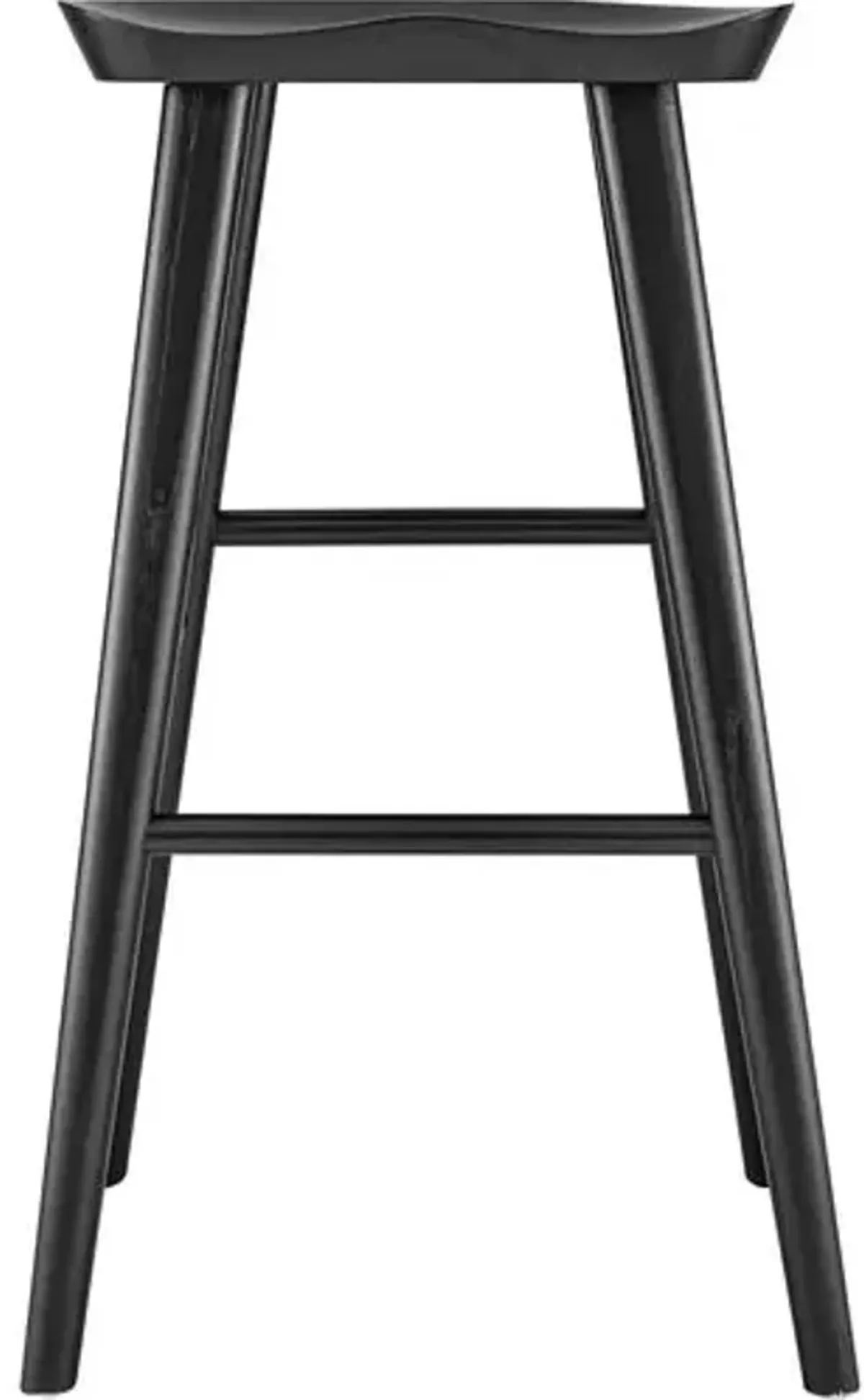 Gatlin Elm Wood Barstool - Black