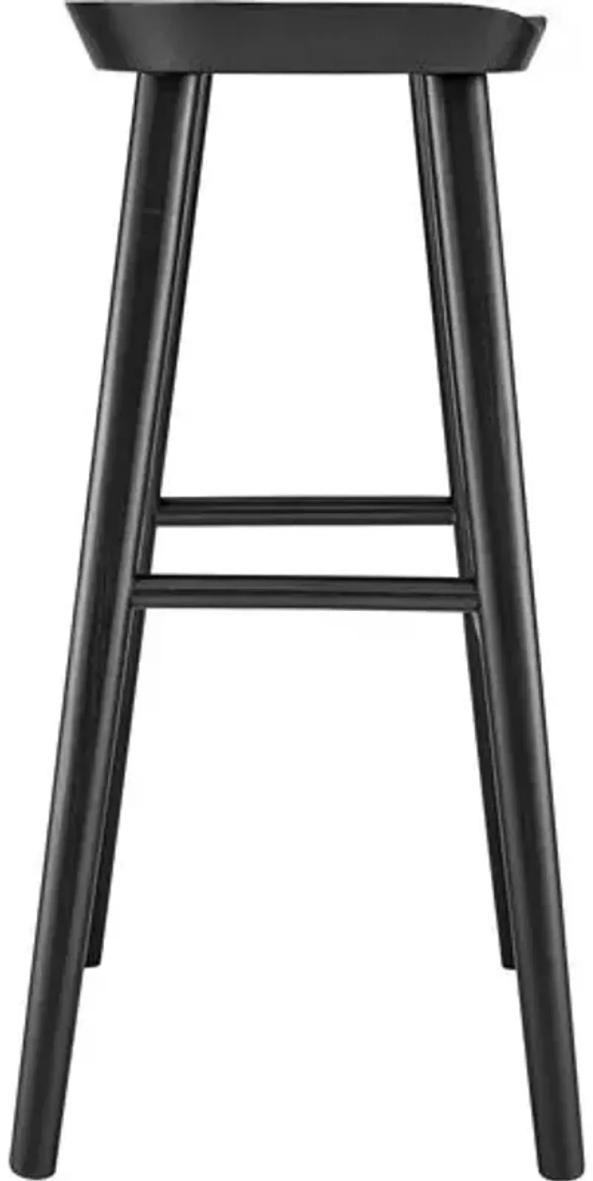 Gatlin Elm Wood Barstool - Black