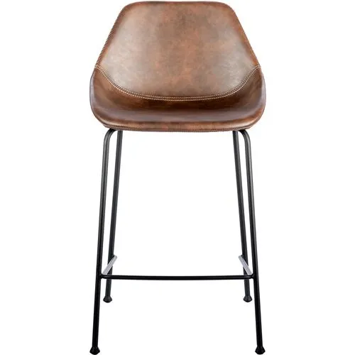 Set of 2 Ryan Counter Stools - Dark Brown