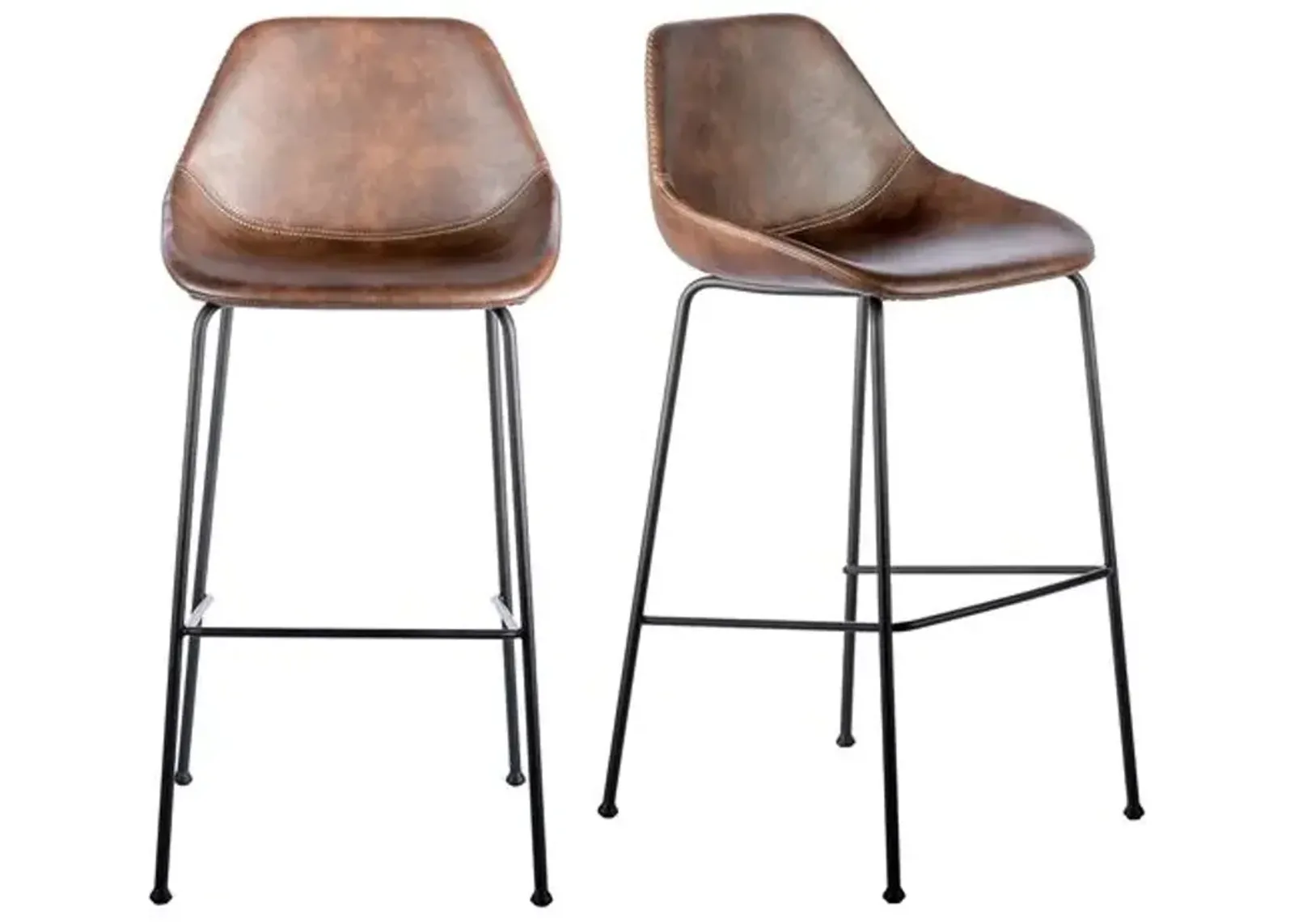 Set of 2 Ryan Barstools - Dark Brown