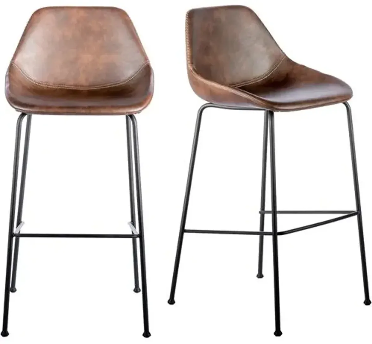 Set of 2 Ryan Barstools - Dark Brown