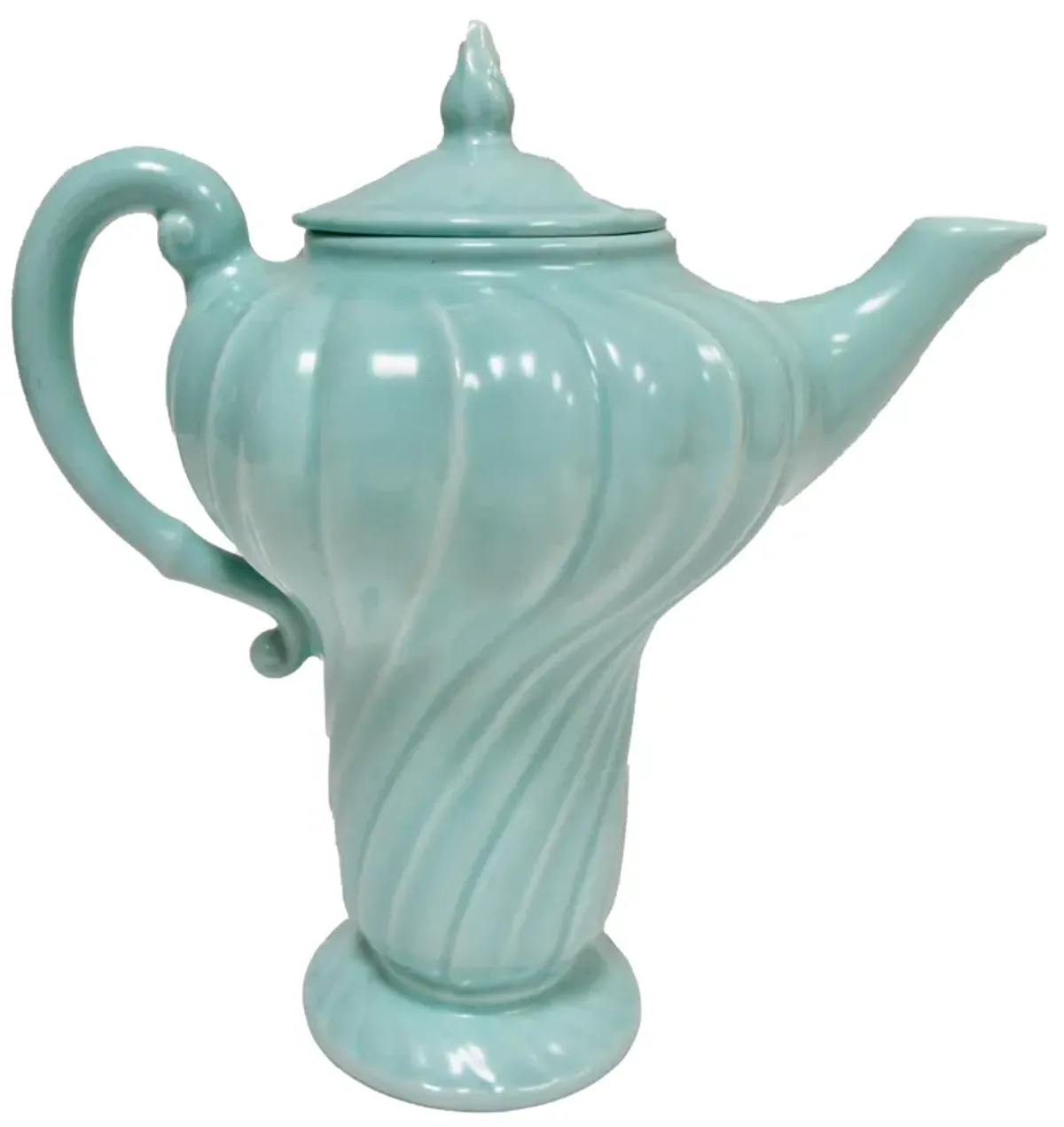 1940-1941 Gladding McBean Espresso Pot - The Emporium Ltd. - Blue