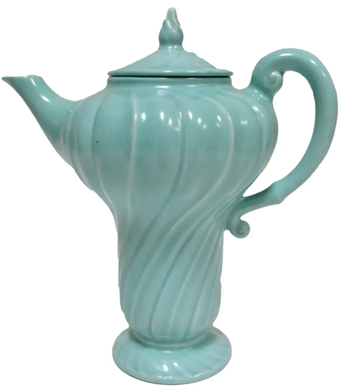 1940-1941 Gladding McBean Espresso Pot - The Emporium Ltd. - Blue