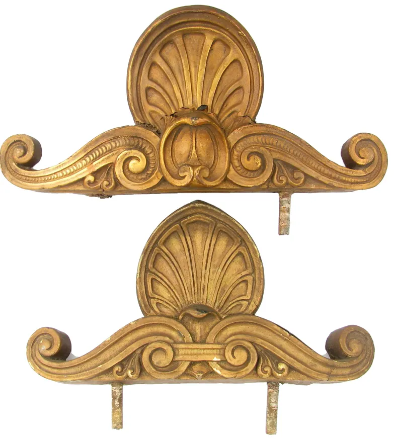 French Terracotta Architectural Element - Chez Vous - Gold