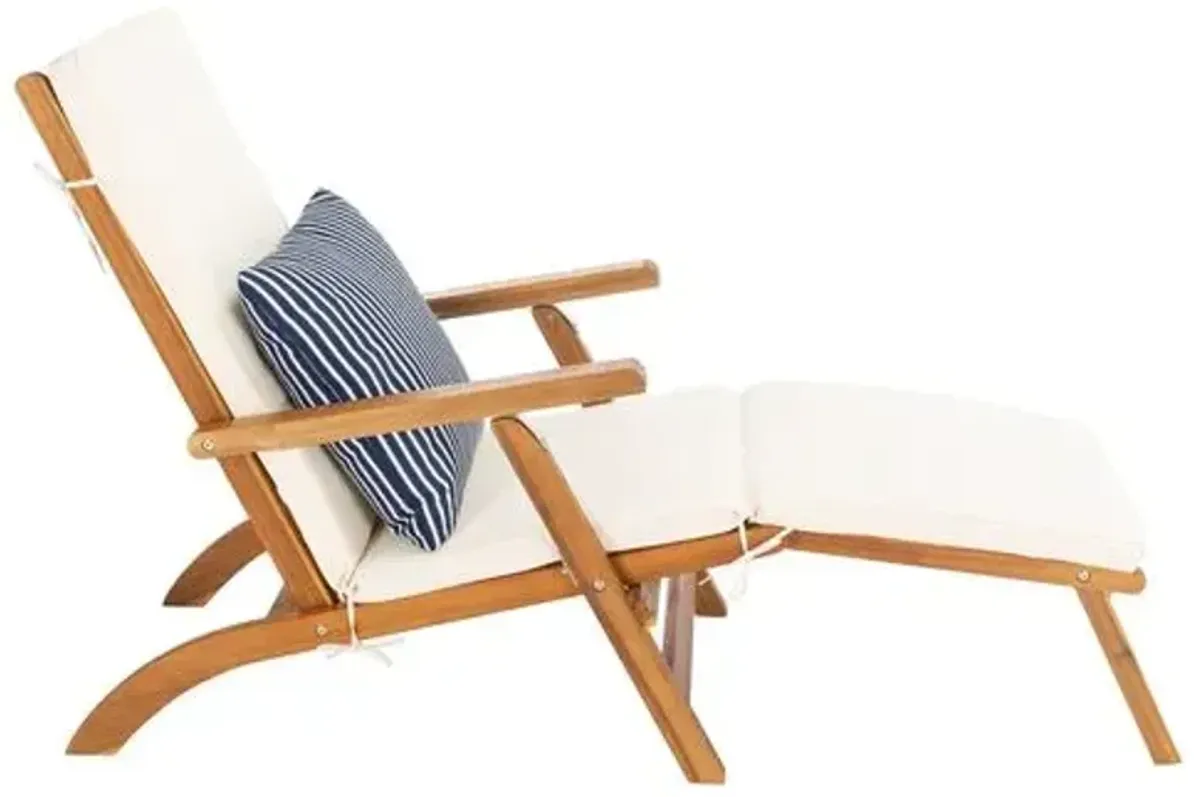 Dale Outdoor Chaise Longue - Beige - Comfortable, Sturdy, Stylish