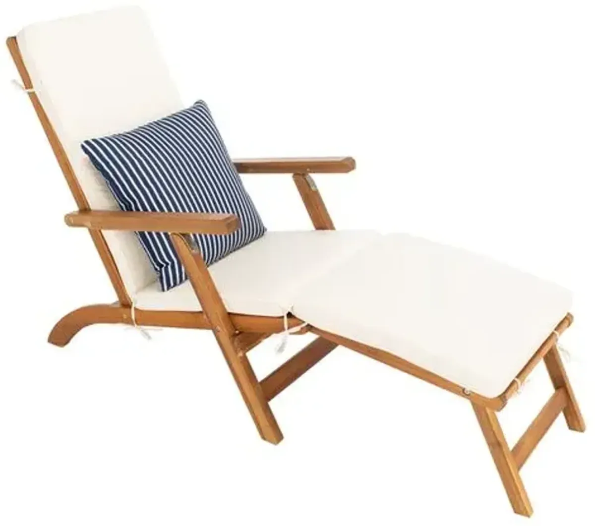 Dale Outdoor Chaise Longue - Natural/Beige - Comfortable, Sturdy, Stylish