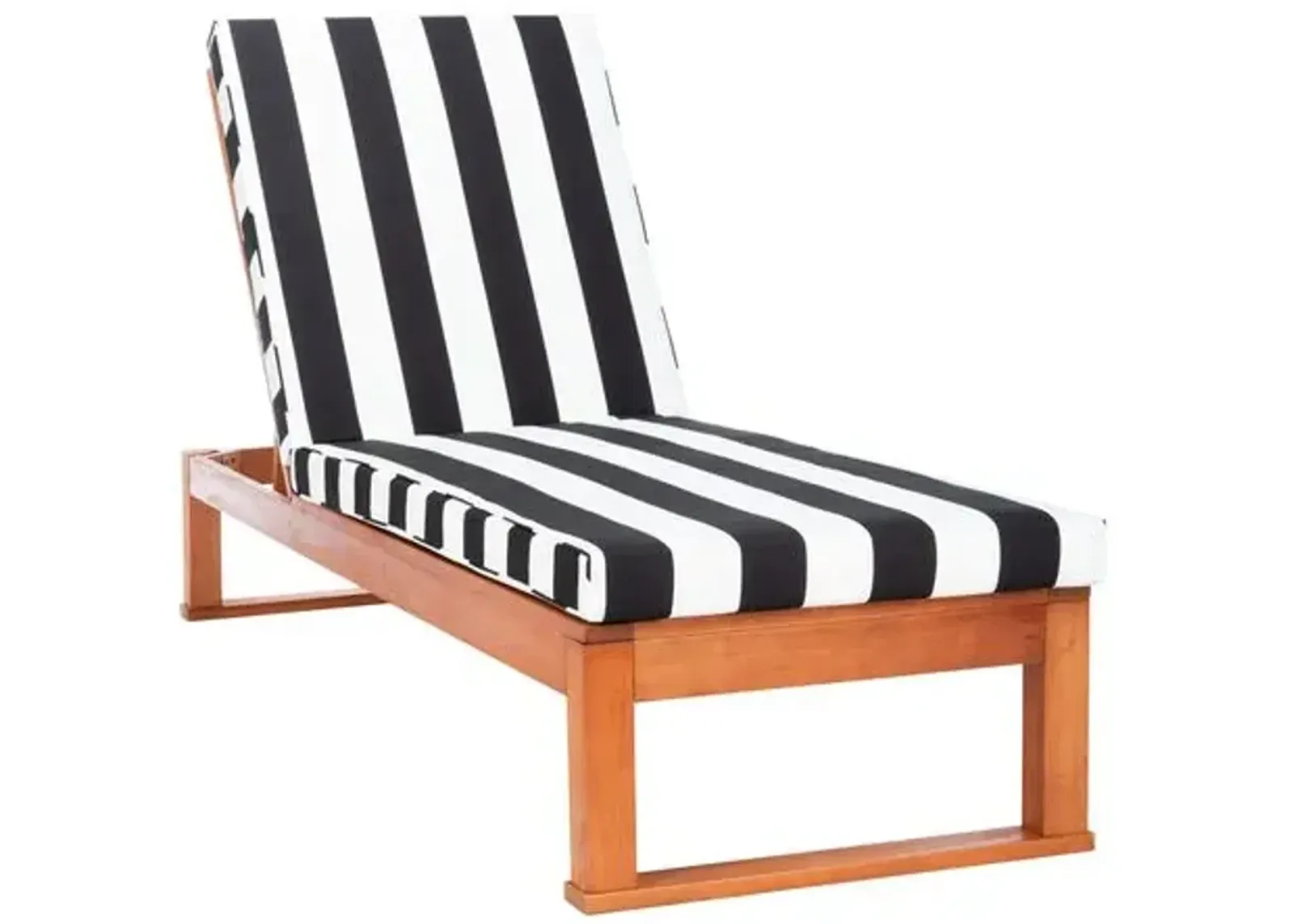 Siesta Outdoor Chaise - Natural/Black Stripe - Comfortable, Sturdy, Stylish