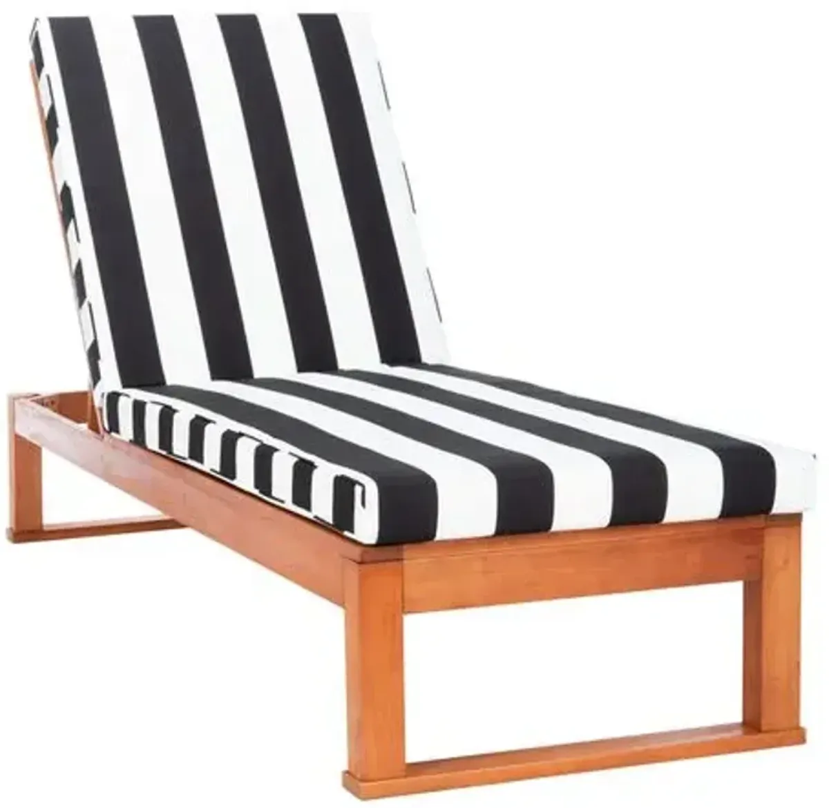 Siesta Eucalyptus Outdoor Chaise - Black - Comfortable, Sturdy, Stylish, Weatherproof, Weatherproof