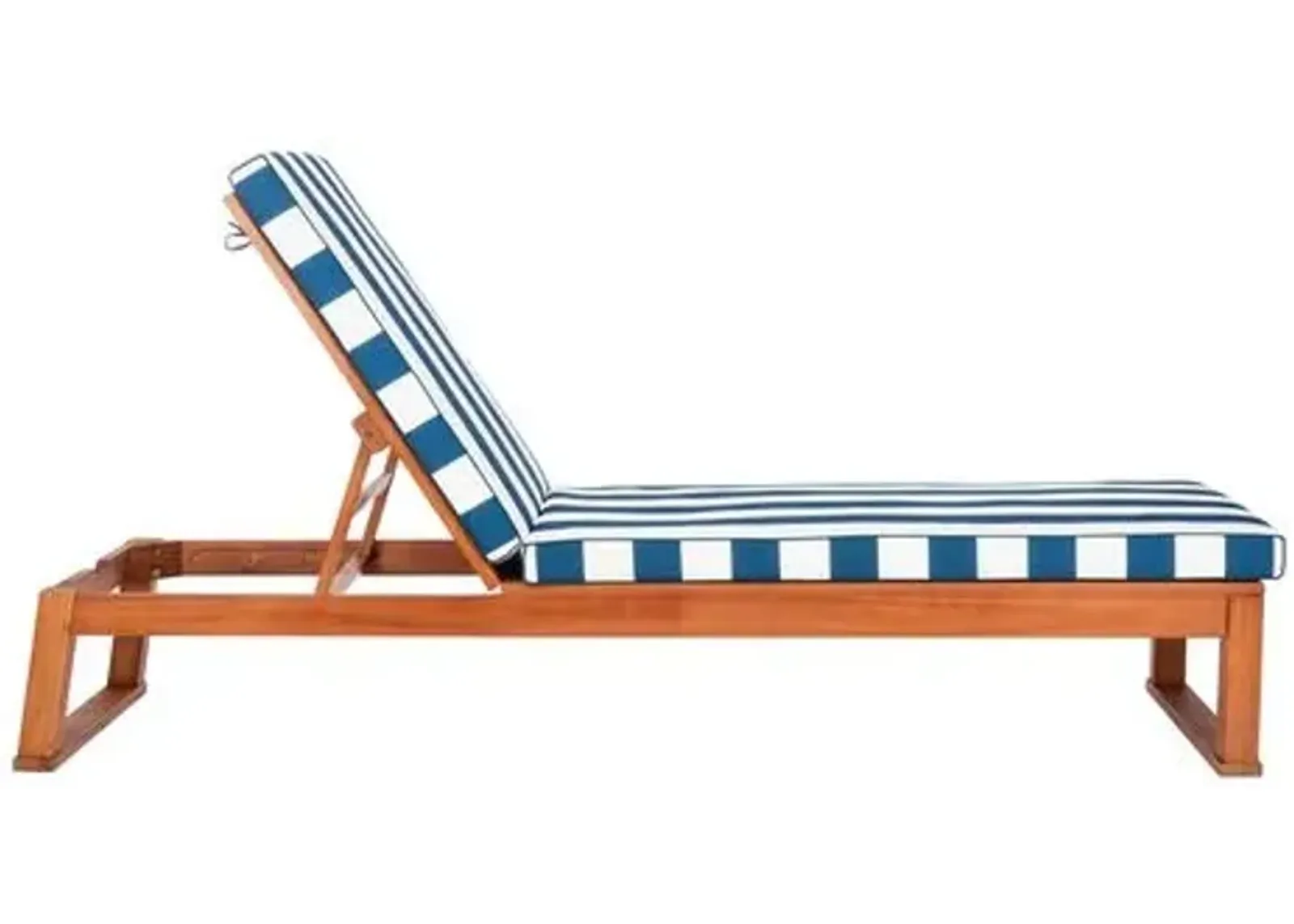 Siesta Outdoor Chaise - Natural/Blue Stripe - Comfortable, Sturdy, Stylish