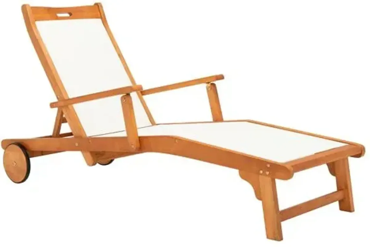 Samson Outdoor Chaise Longue - Natural/Beige - Comfortable, Sturdy, Stylish