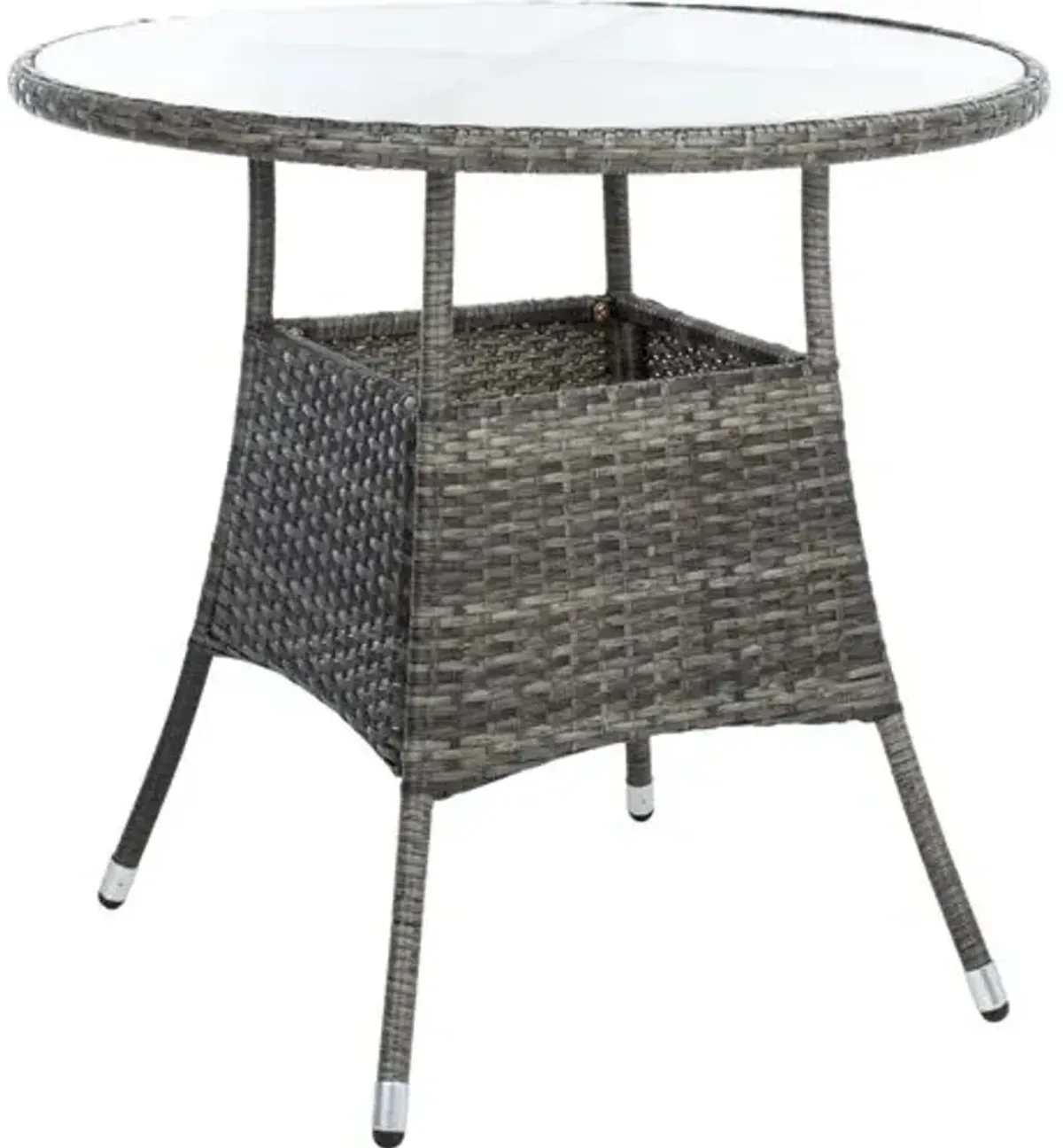 Livia 5-Pc Outdoor Dining Set - Grey/White