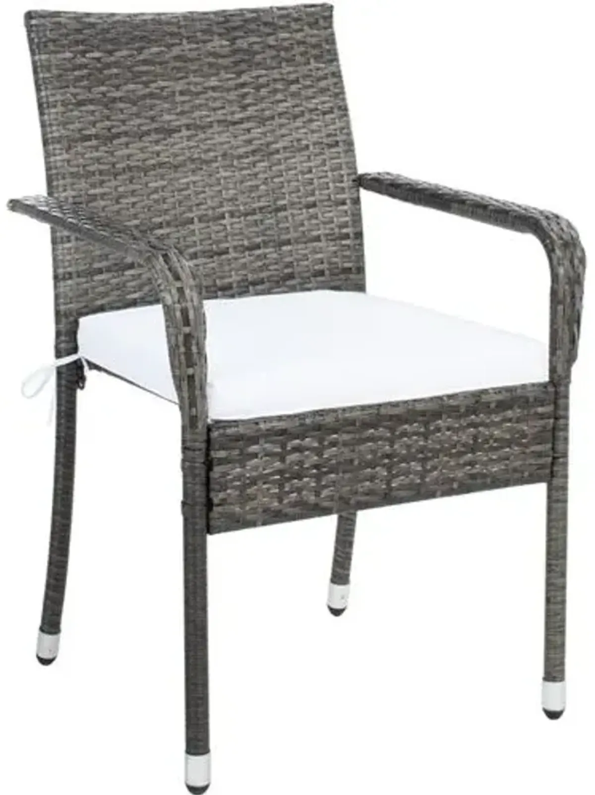 Livia 5-Pc Outdoor Dining Set - Grey/White