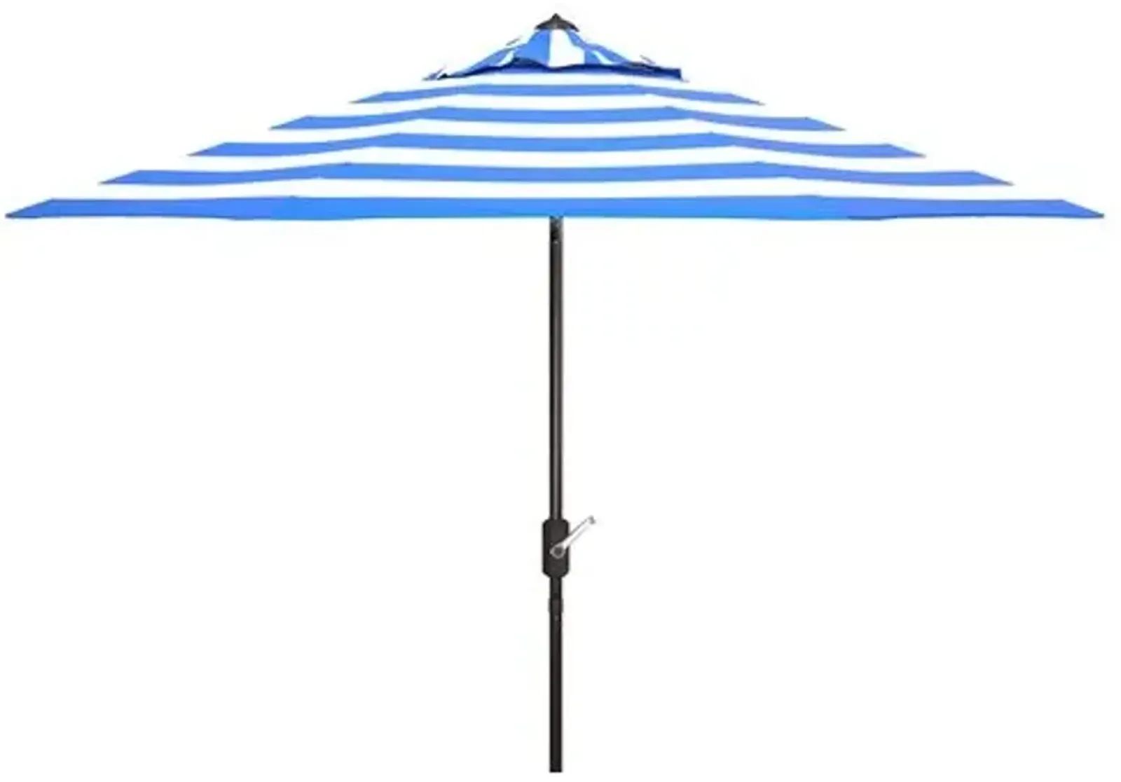 Rita Outdoor Patio Umbrella - Blue/White Stripe