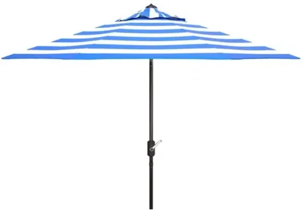 Rita Outdoor Stripe Patio Umbrella - Blue