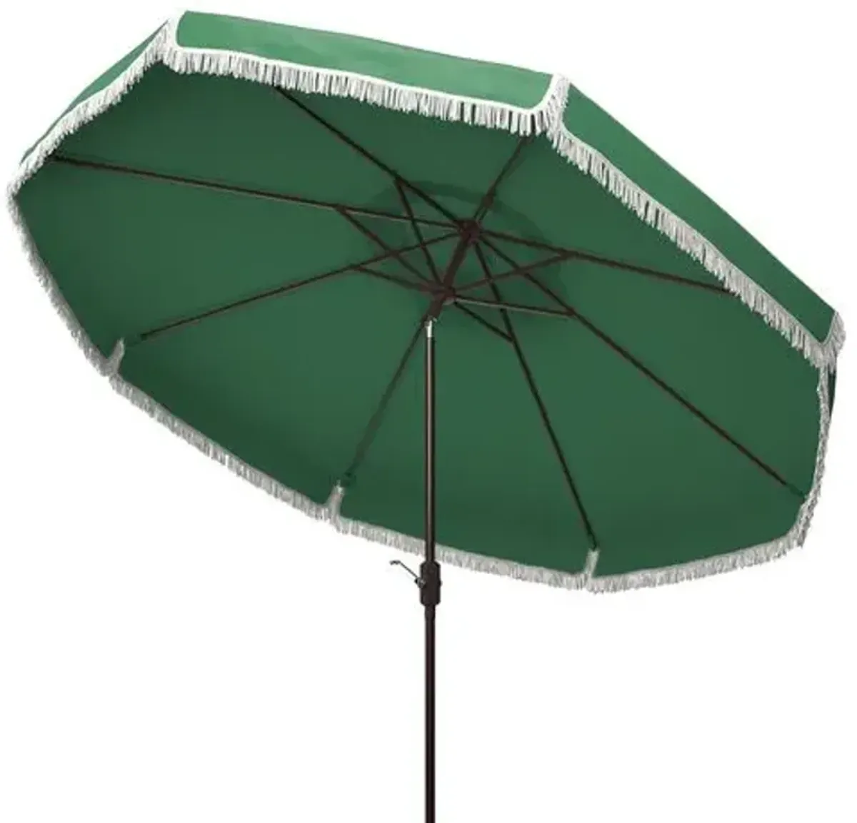 Roma Fringe Outdoor Patio Umbrella - Hunter Green